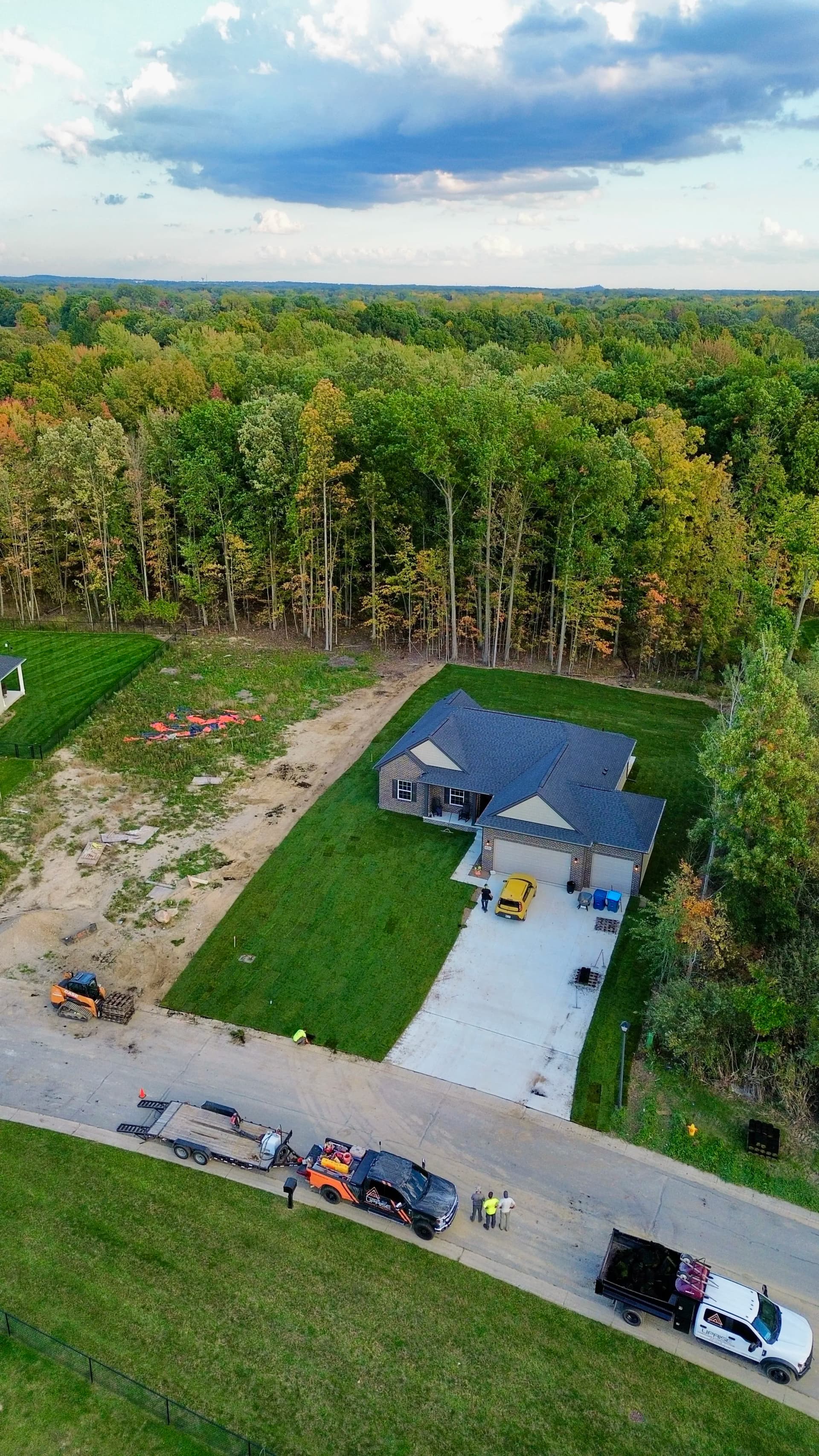 75 Yards of Topsoil and 18 Pallets of Sod Laid in One Day image