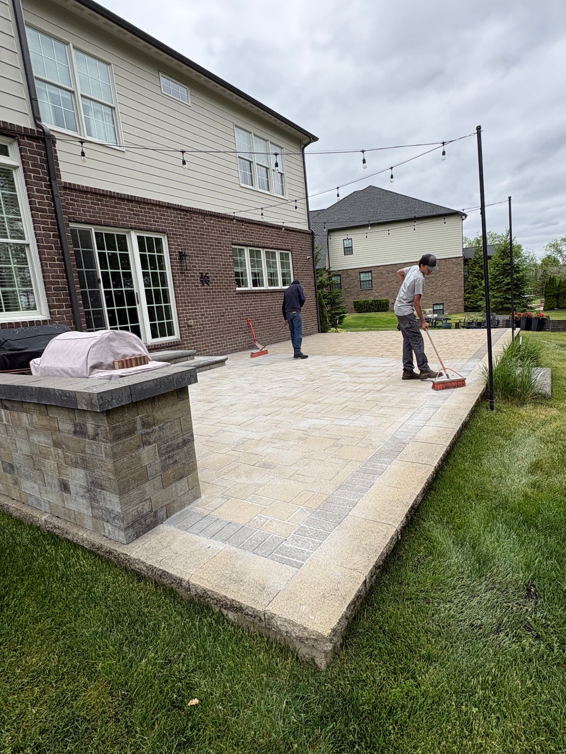 Sunken Paver Patio Restored to Like-New in Northville