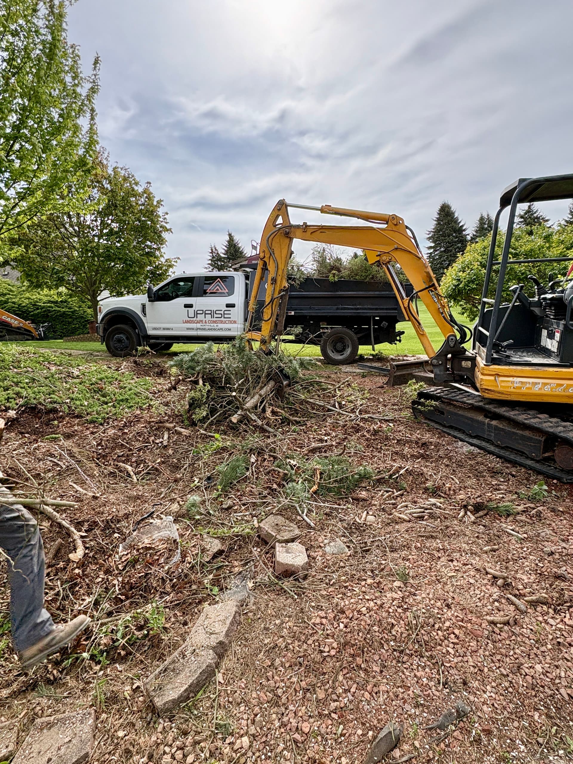 Full Landscape Clearing and Site Prep in Howell Michigan image