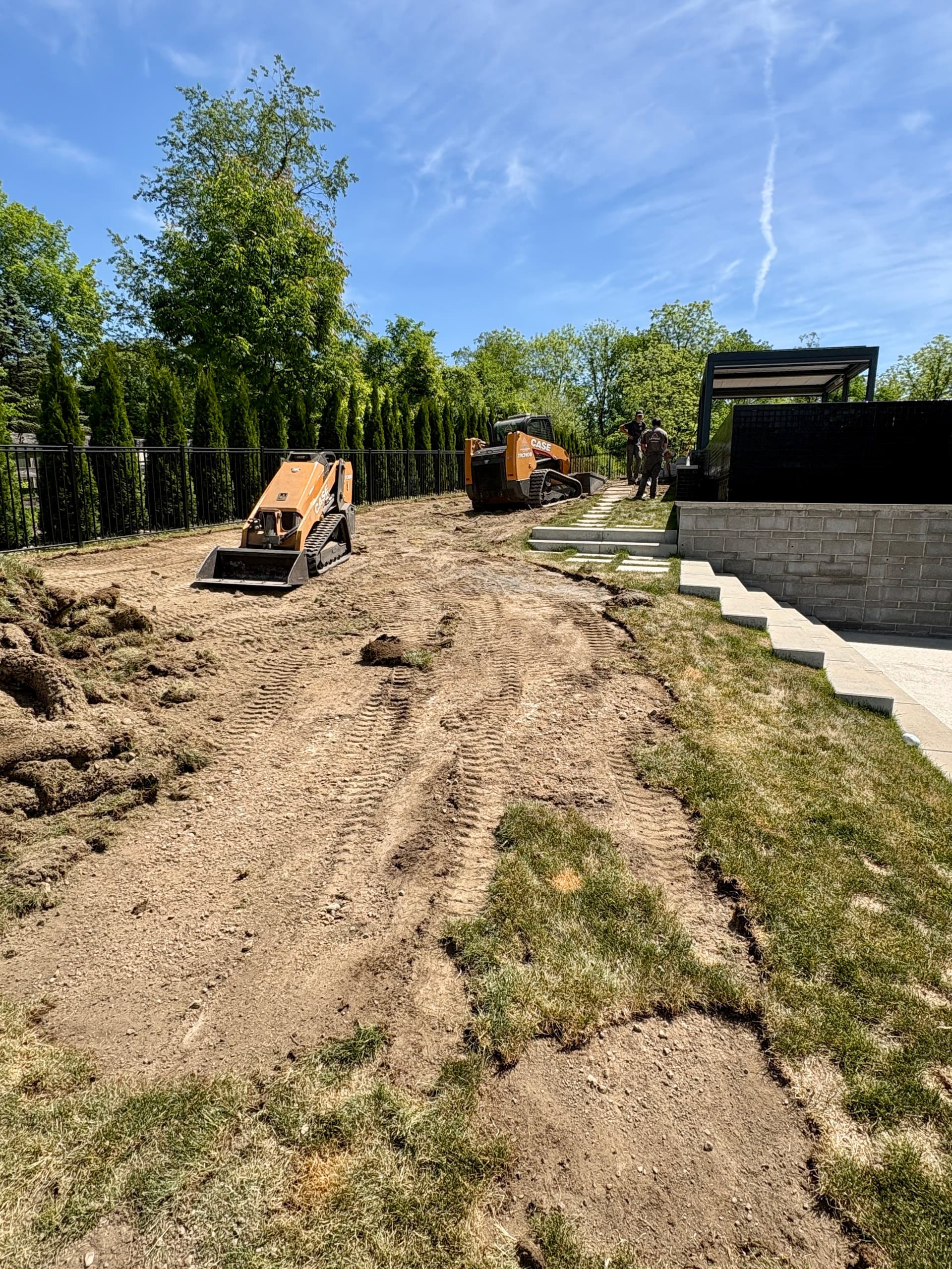 Kentucky Blue Sod Installation with Full Regrade in Northville image